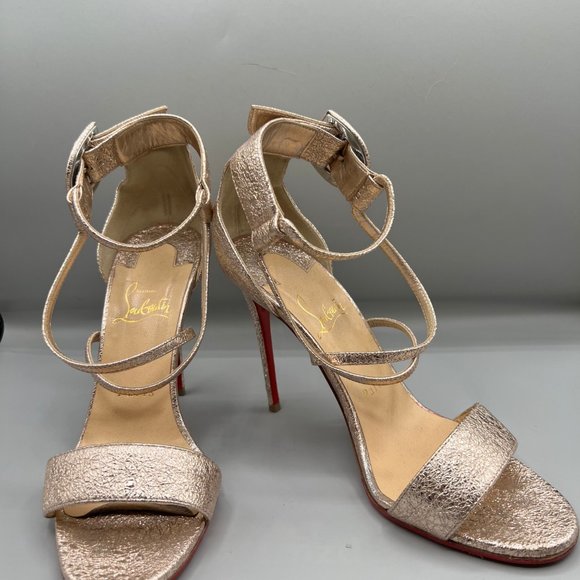 Christian Louboutin rose gold Metallic Sandal - Picture 2 of 6